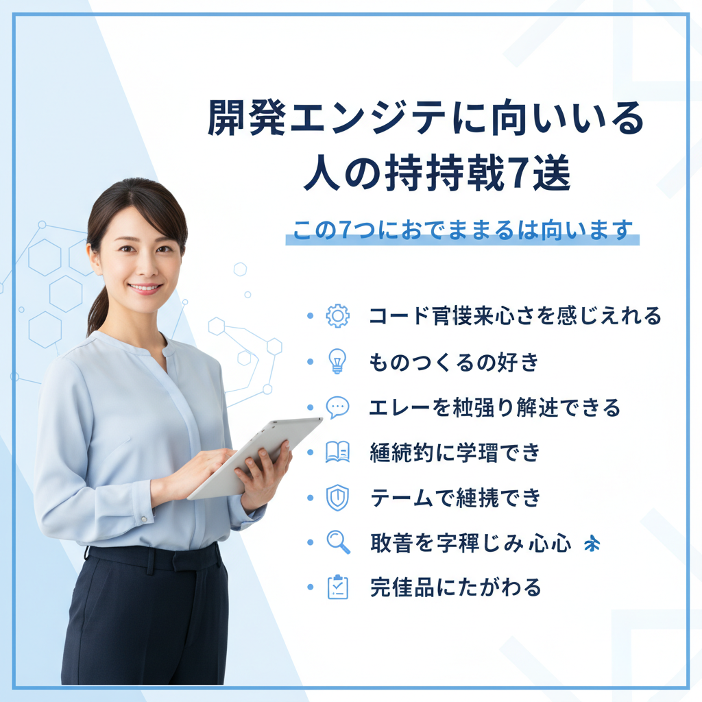 開発エンジニアに向いている人の特徴7選